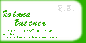 roland buttner business card